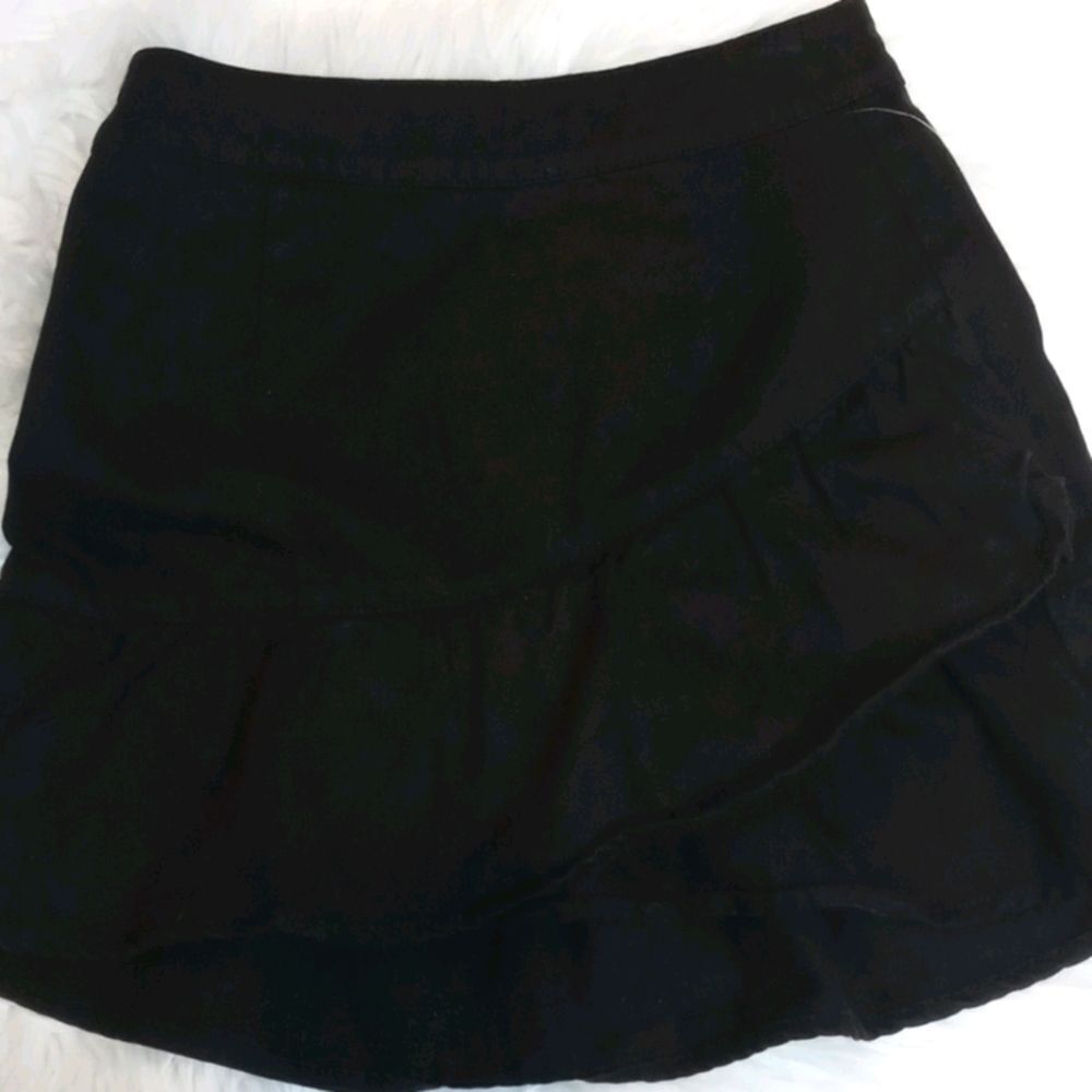 PacSun ruffle denim skirt